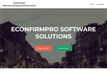 Tablet Screenshot of econfirmpro.com